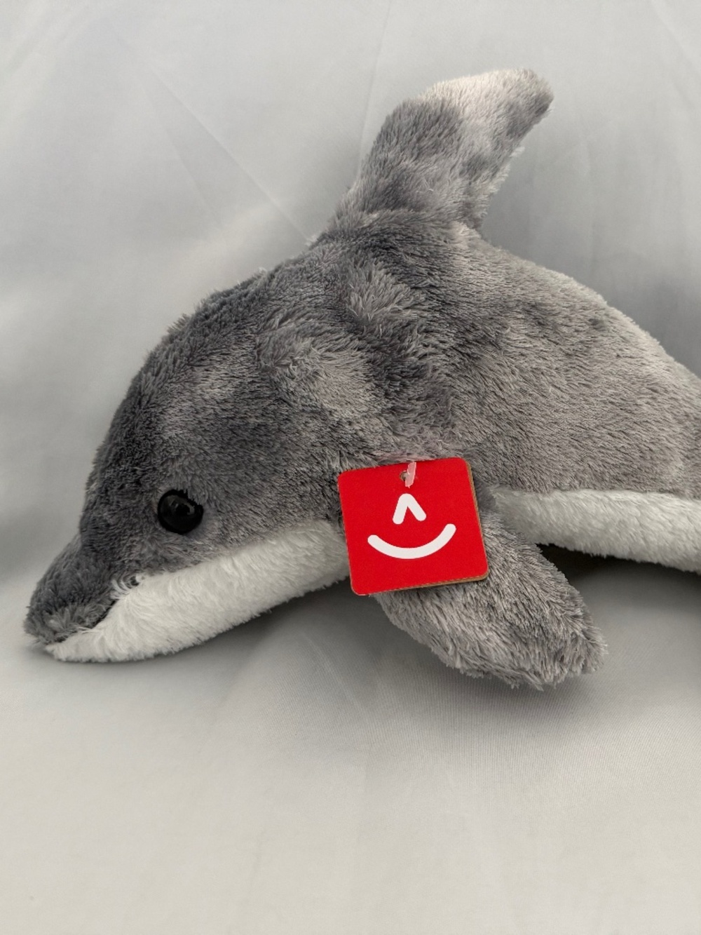 Aurora Dolphin 14.5" Gray White Belly Plush Stuffed Animal Conservation Toy NWT